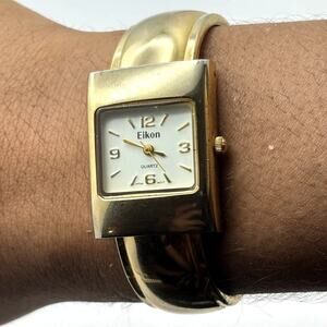 Eikon Gold Cuff Watch